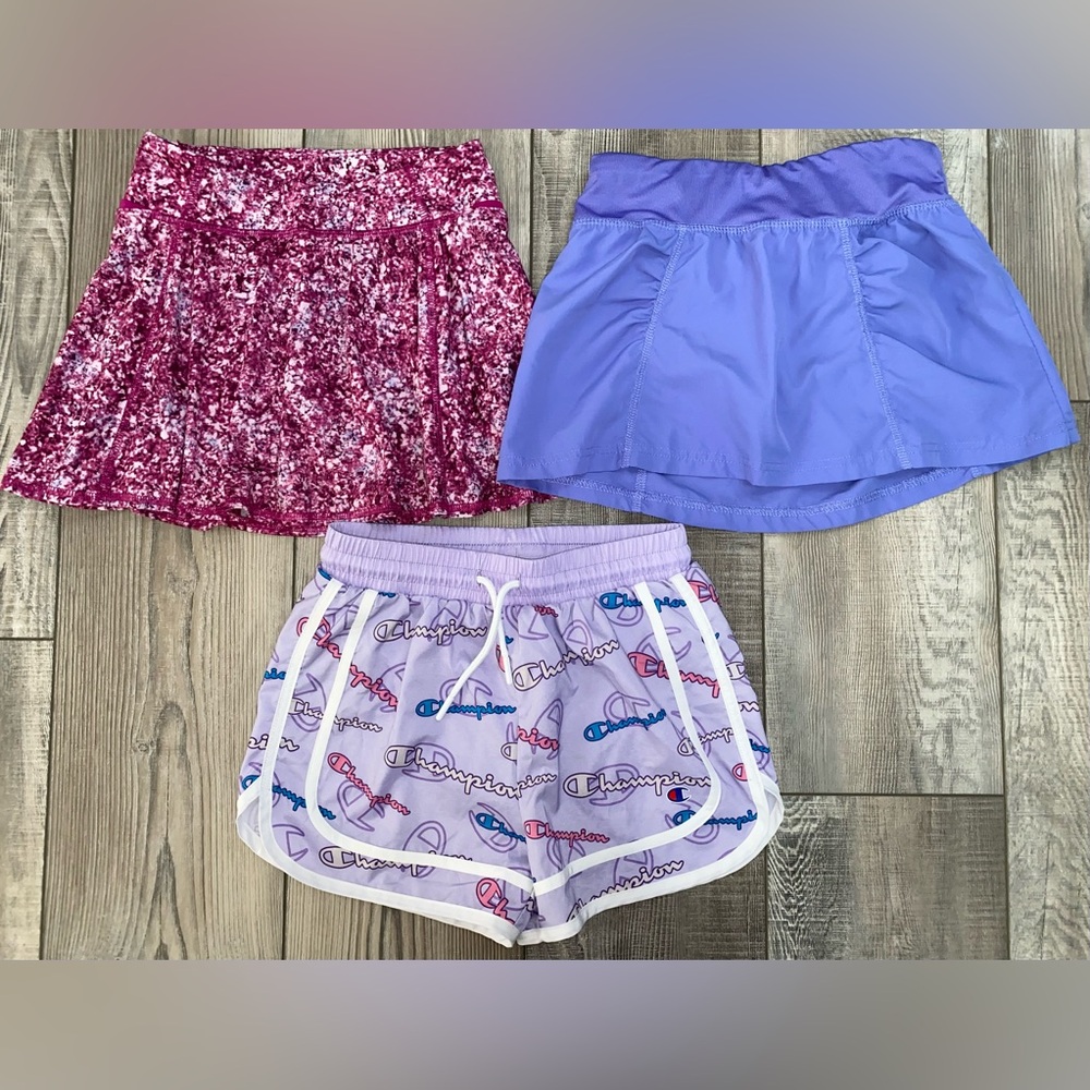 Champion All in Motion Tennis Skorts Sports Shorts Athletic Wear Bundle Lot 7 8